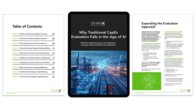 ebook pages, Why Traditional CapEx Evaluation Fails for AI Investment
